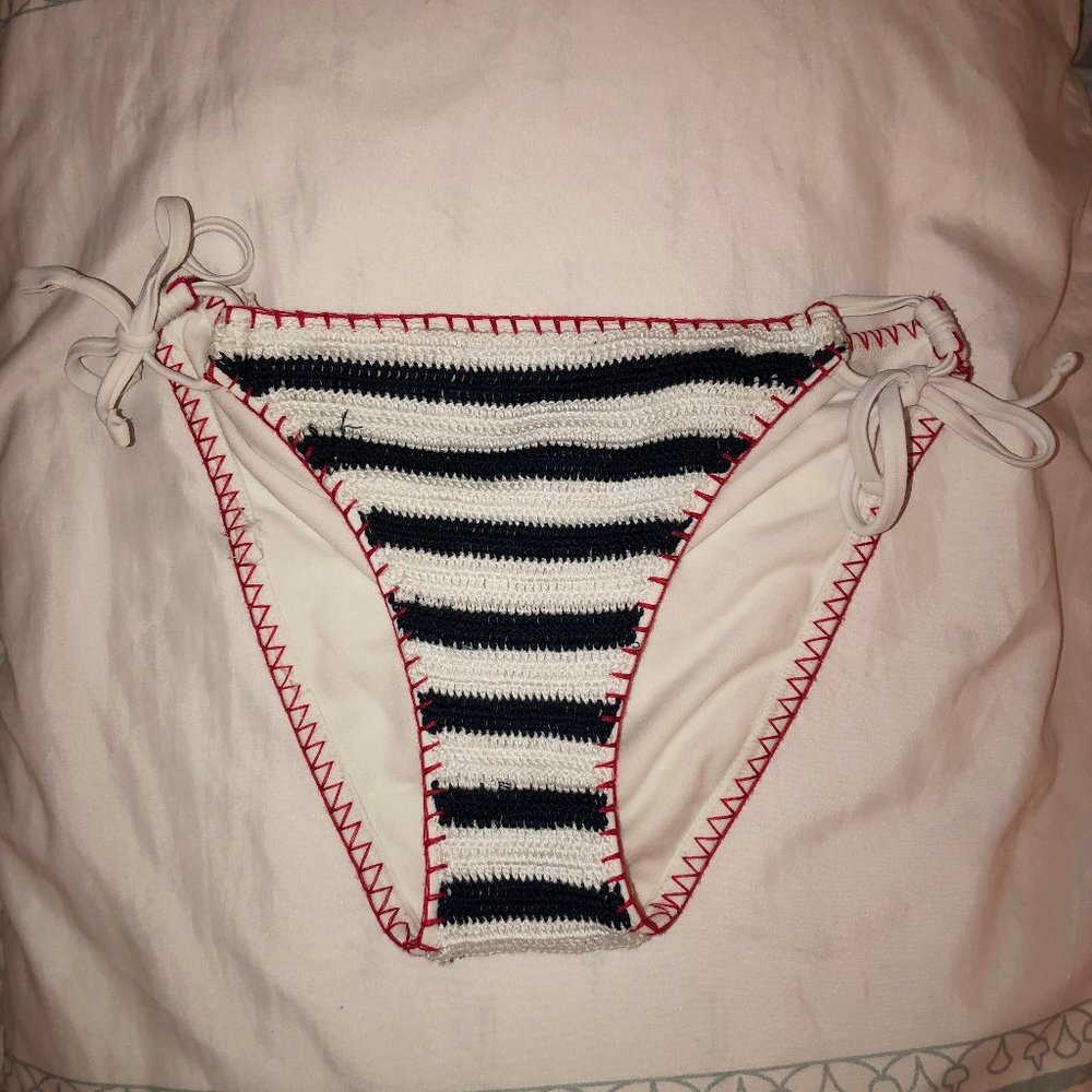 Target Xhilaration Striped Crochet Bikini Bottom